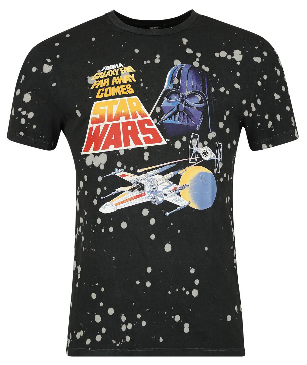 Star Wars T-Shirt - Classic - Space - S bis XXL - für Männer - Größe XXL - schwarz  - Lizenzierter Fanartikel