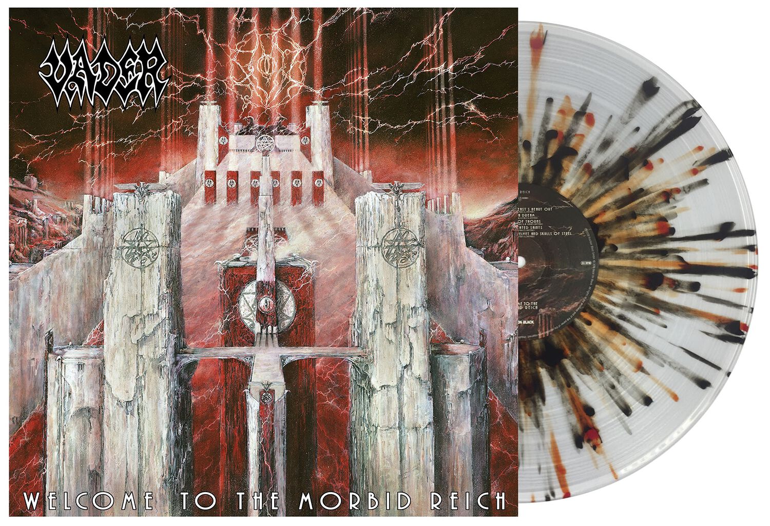 Image of Vader Welcome to the Morbid Reich LP splattered