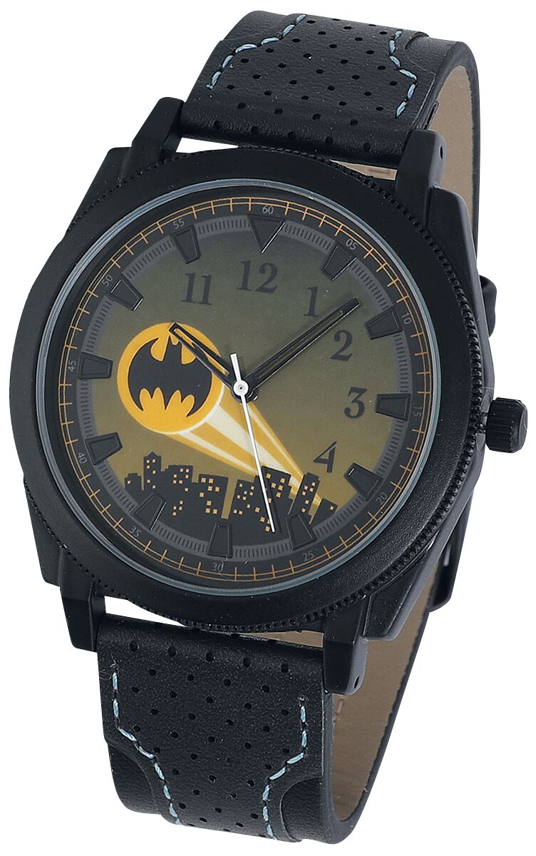 Batman - DC Comics Armbanduhren - Bat-Signal - schwarz/gelb  - Lizenzierter Fanartikel
