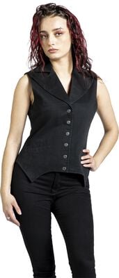 EMP Maglia Maniche Lunghe Donna Nera Gotica Pizzo (IT 42, EU 38 EMP Maglia Maniche Lunghe Donna Nera Gotica Pizzo (IT 42, EU 38