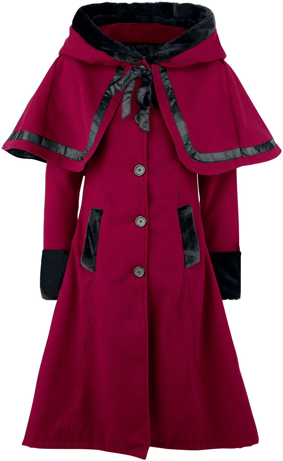 Manteau d'hiver de Vixxsin - Manteau Elena - S à 5XL - pour Femme - rouge