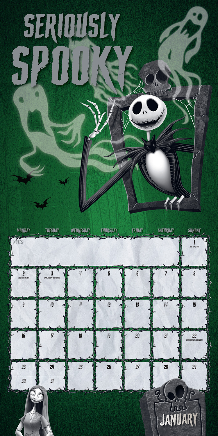 The Nightmare Before Christmas Wandkalender 2023 Wandkalender multicolor