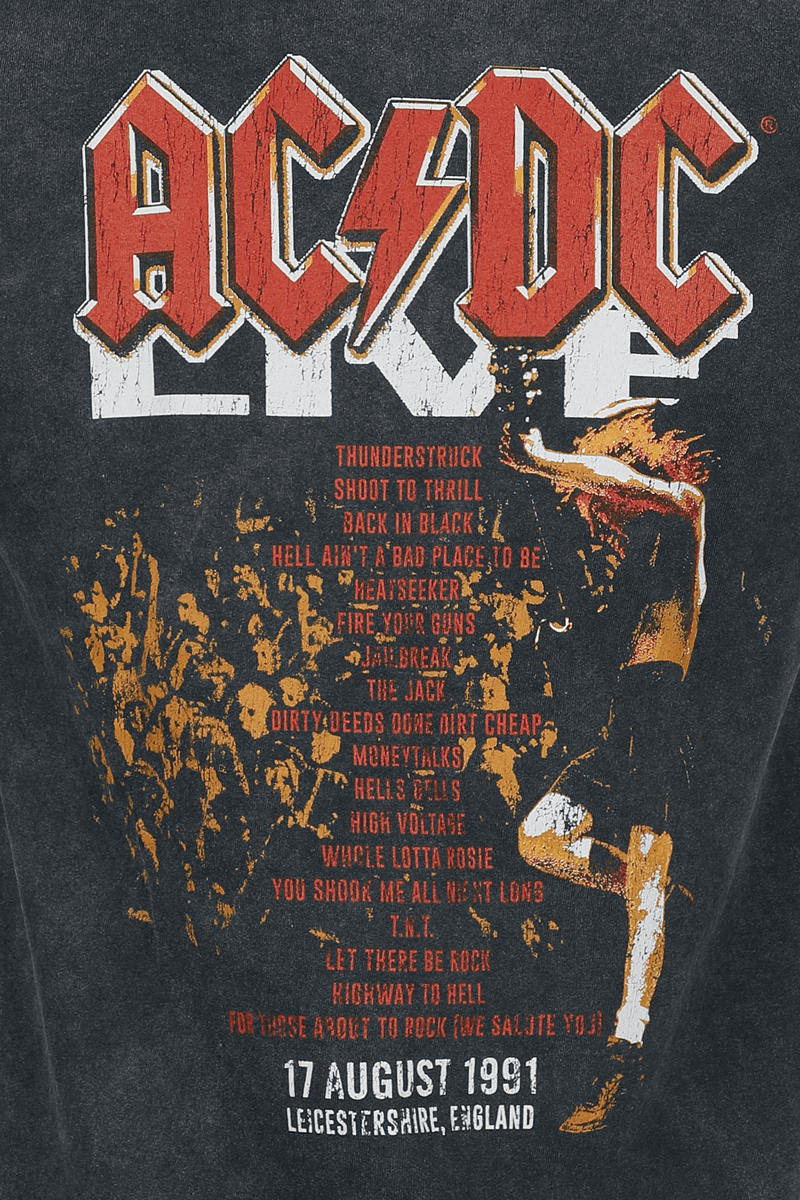 Thumbnail - AC/DC Live At Donington T-Shirt schwarz in S