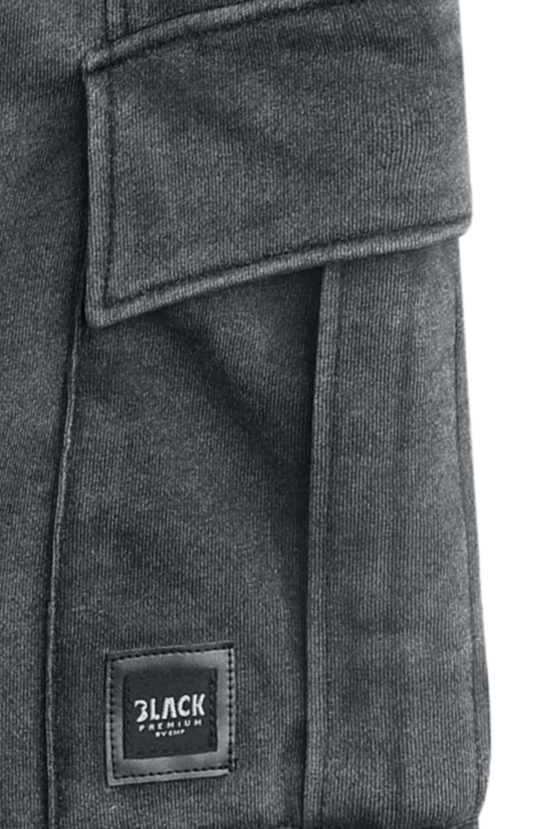 Thumbnail - Black Premium by EMP Pagan Roots CargoSweatshorts with wash Short grau in M