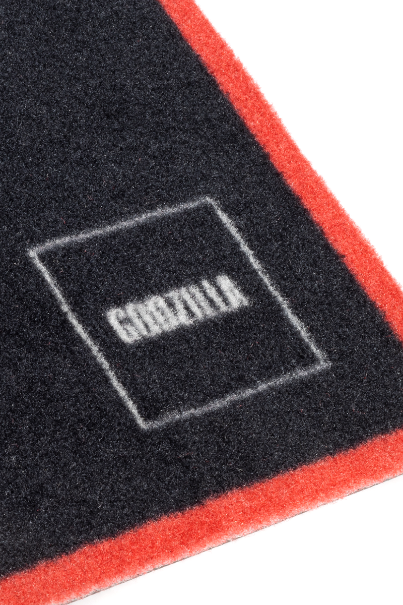 Godzilla Silhouette Fußmatte rot