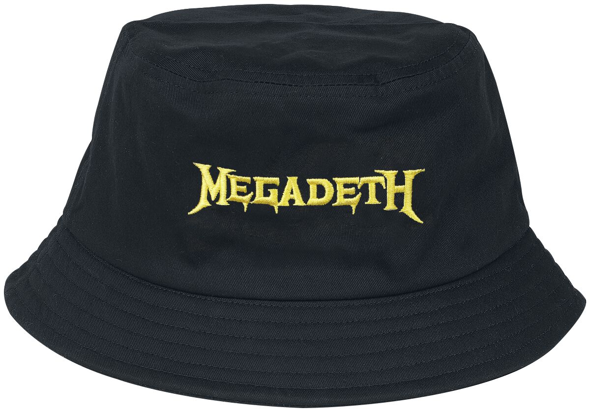 Logo Bucket Hat Hut schwarz von Megadeth