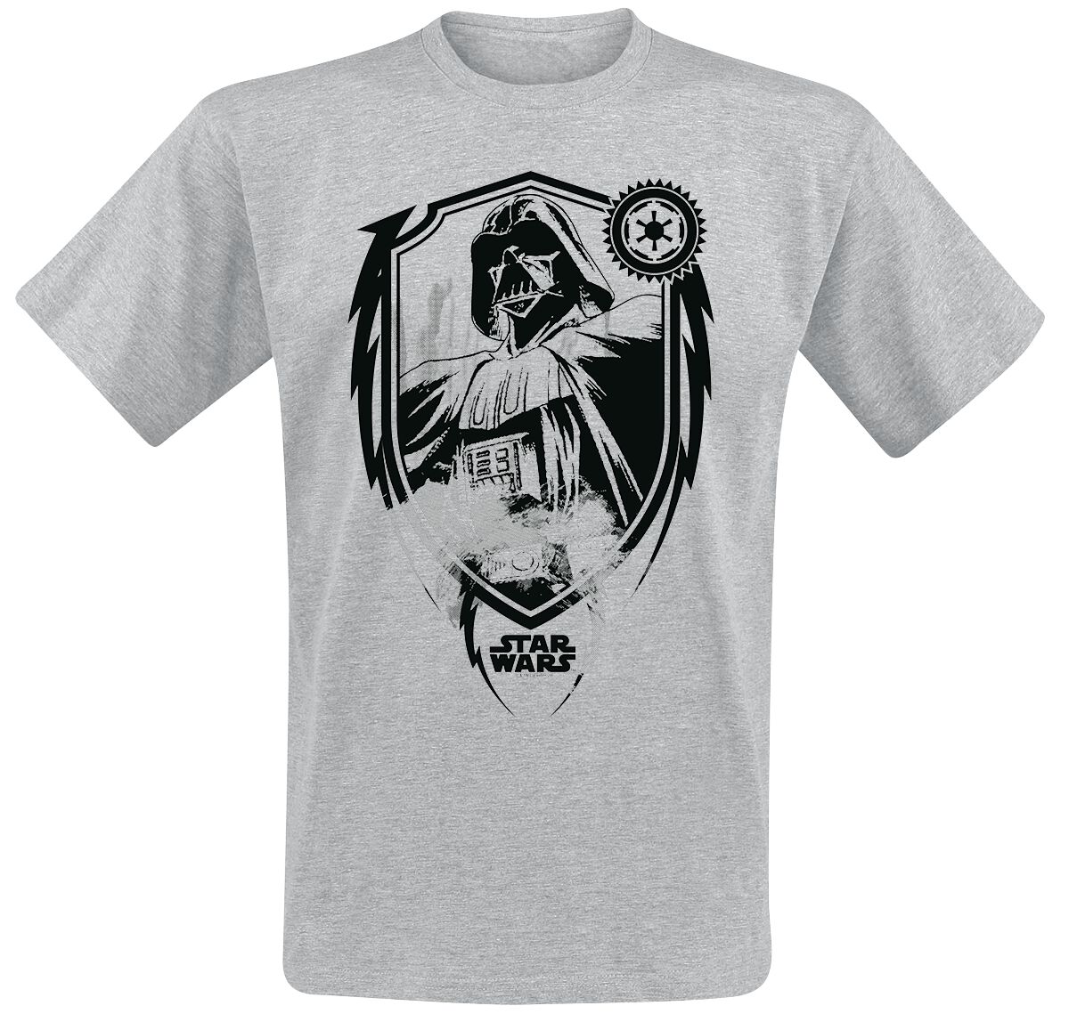 Star Wars Darth Vader Shield T-Shirt grey