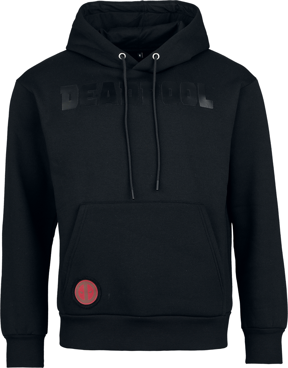 Deadpool Disney Hoodie - Heat Logo - Black on Black - for Men - black