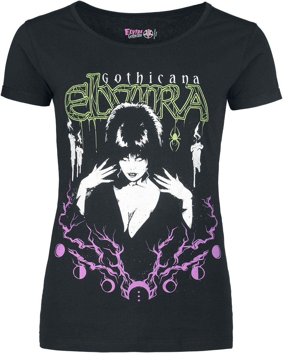 Gothicana by EMP - Gothic T-Shirt - Gothicana X Elvira T-Shirt - S bis 5XL - für Damen - Größe 3XL - schwarz