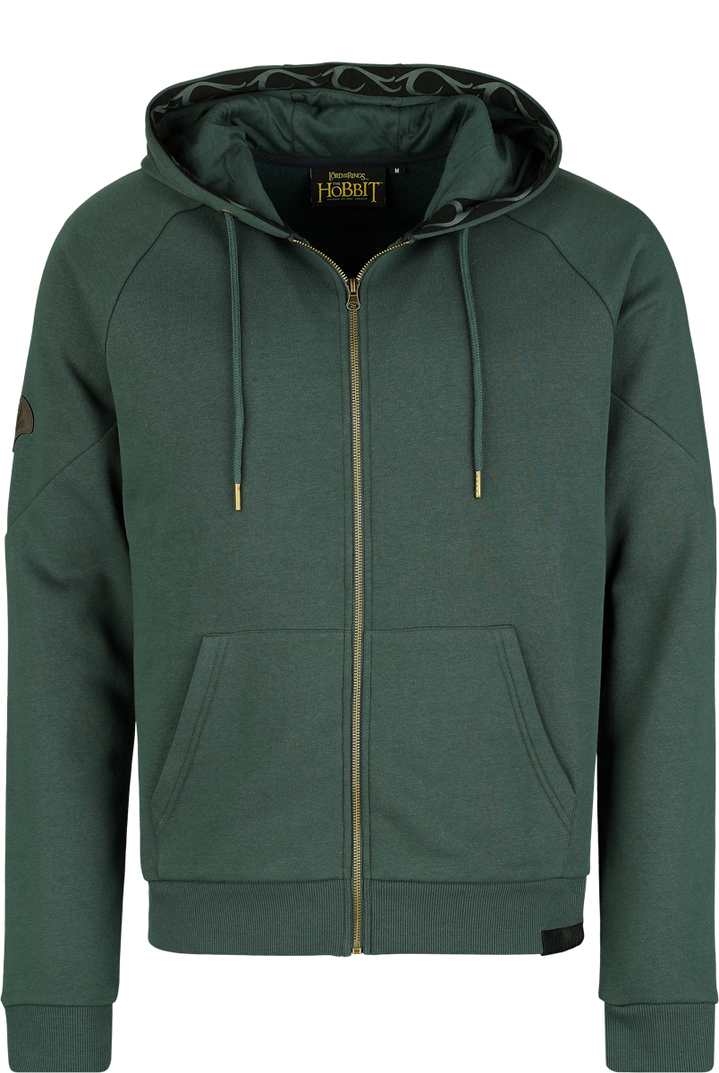 The Lord Of The Rings  Hoodie Jacket - The Hobbit - Mirkwood Collection - for Men - dark green