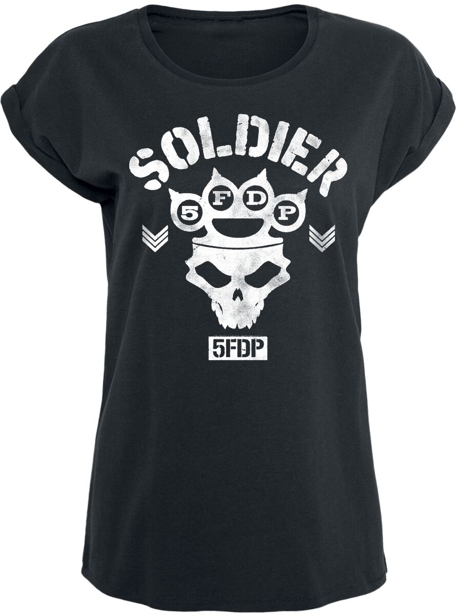 Image of Five Finger Death Punch Soldier Girl-Shirt schwarz