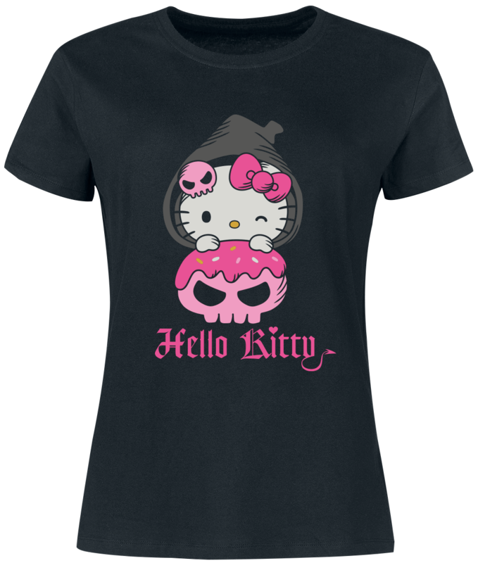 Hello Kitty Anime T-Shirt - Hello Kitty - for Women - black