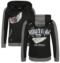Rock Rebel X Route 66 - Hoody Jacket, Rock Rebel by EMP, Kapuzenjacke