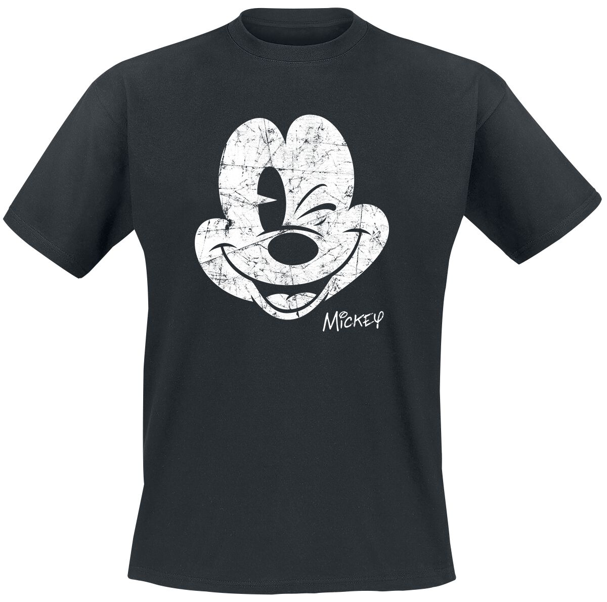 Levně Mickey & Minnie Mouse Since Beaten Face Tričko černá