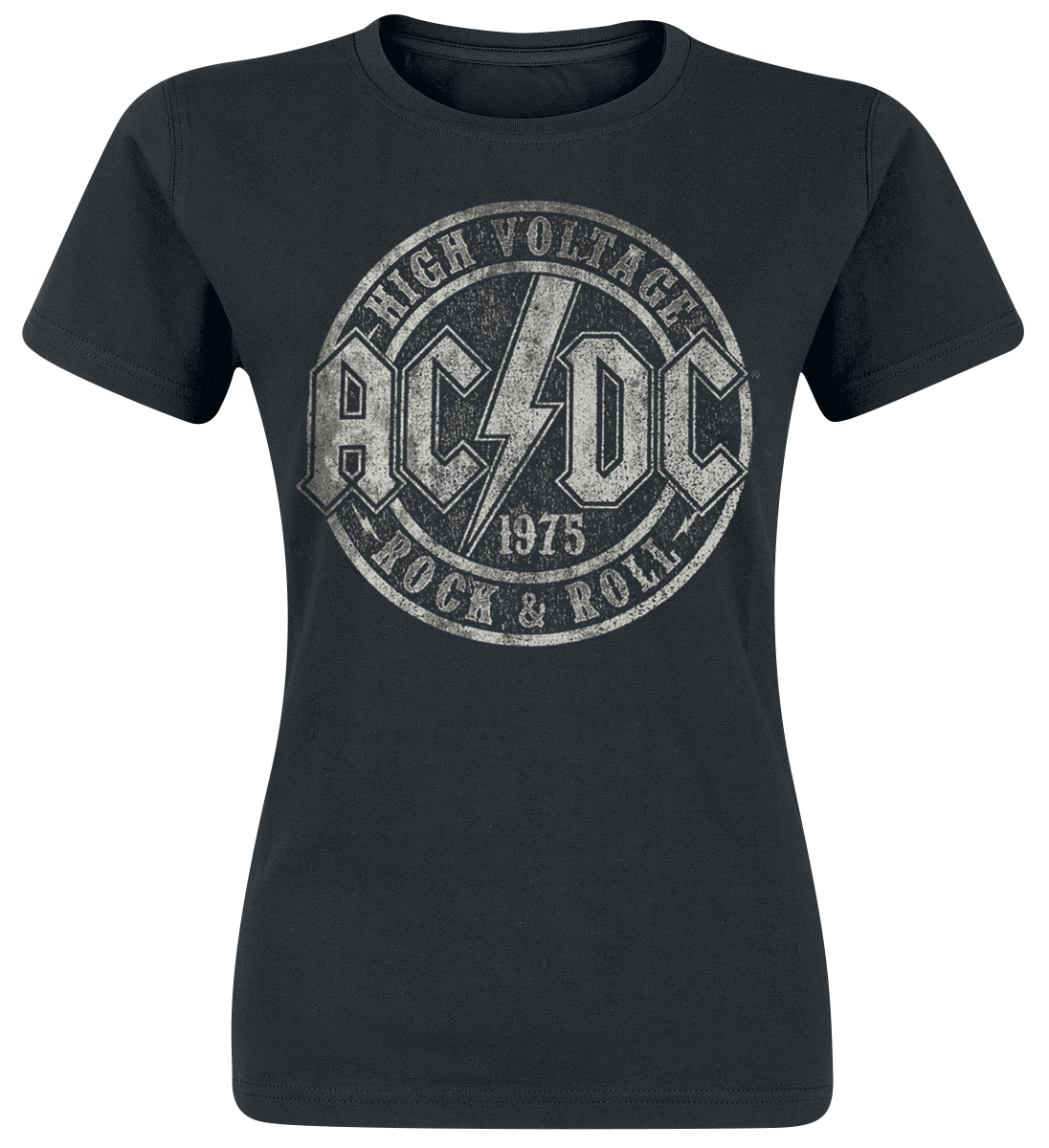 AC/DC - High Voltage 1975 - Girls shirt - black image
