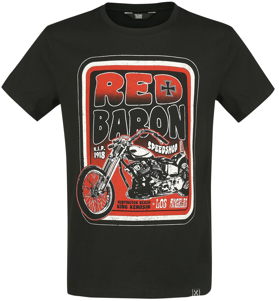 King Kerosin Red Baron T-Shirt black