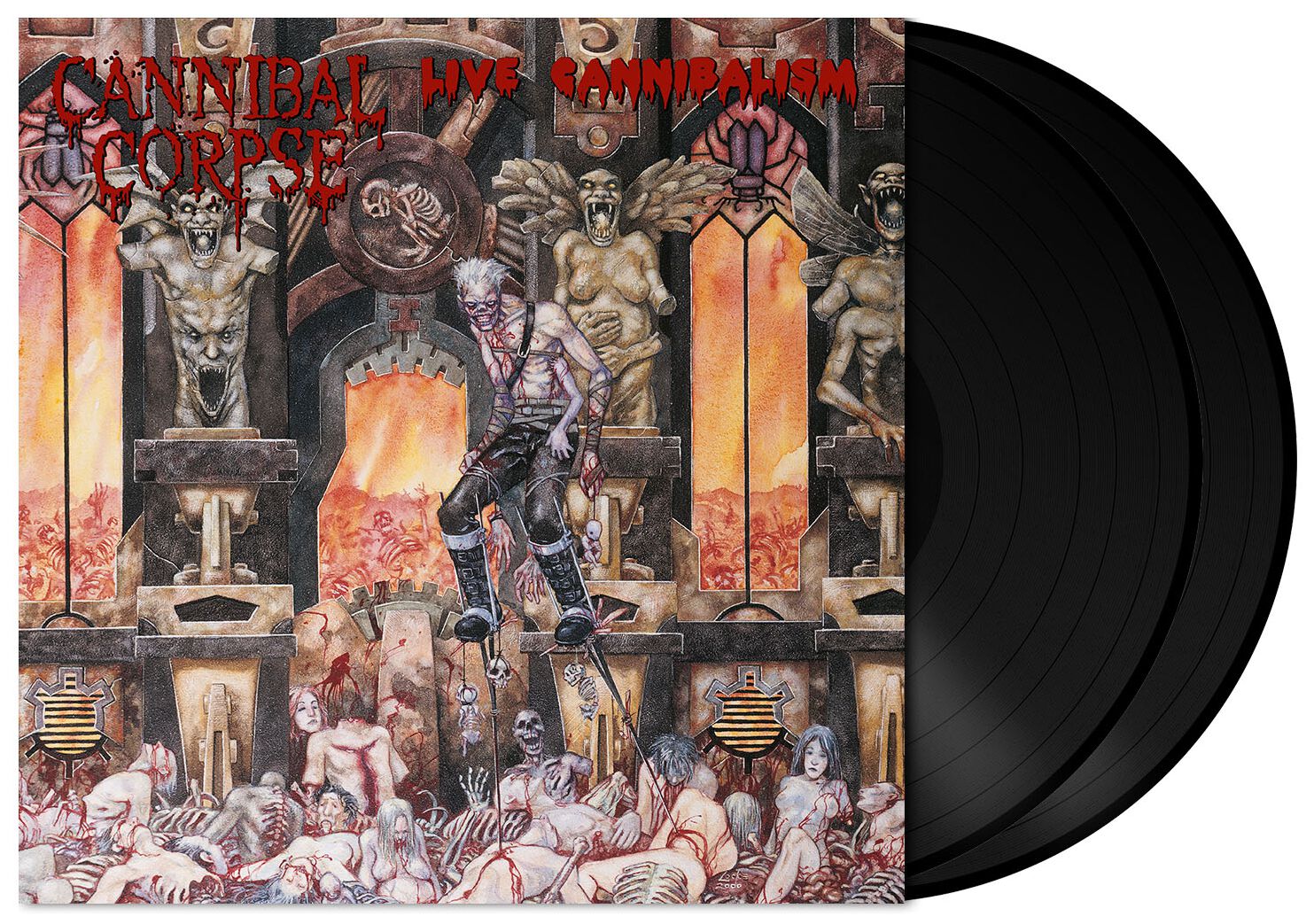 Cannibal Corpse Live Cannibalism LP multicolor
