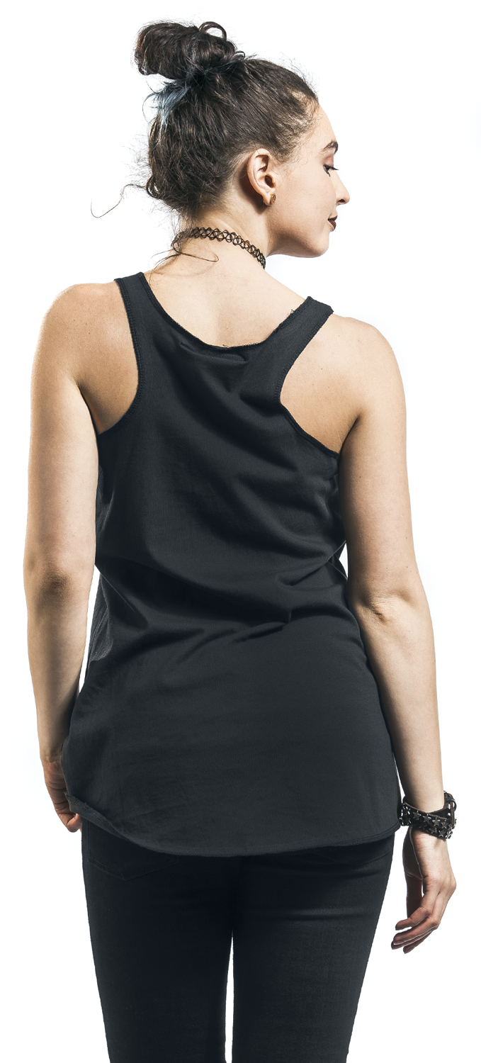 Sprüche Not Antisocial Top schwarz