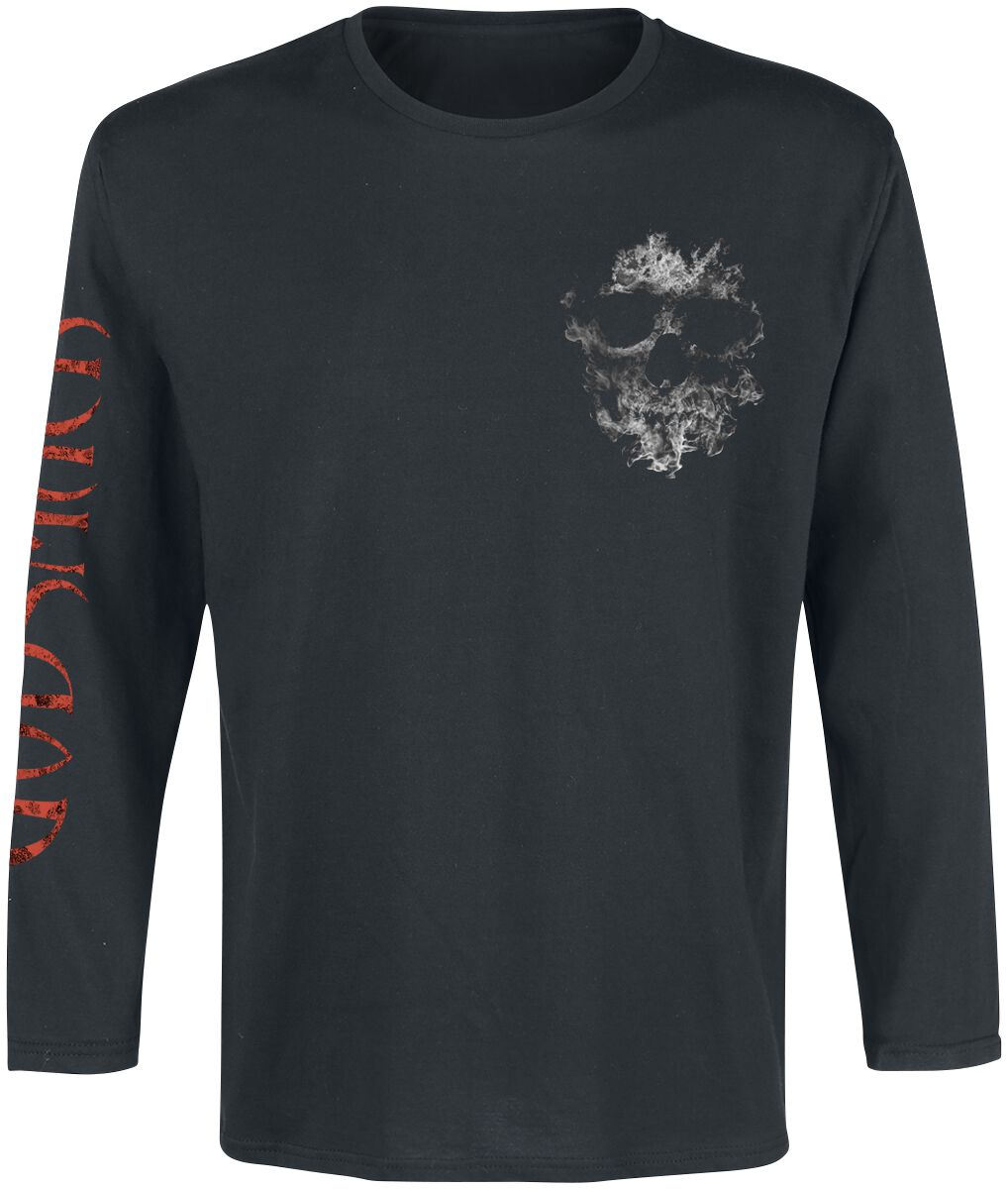 4068143384810 - Smoke Skull Langarmshirt schwarz in 4XL