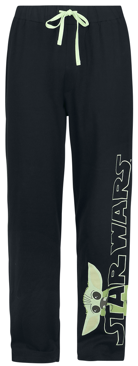 Star Wars The Mandalorian - Don`t Push My Buttons - Grogu Schlafanzug schwarz