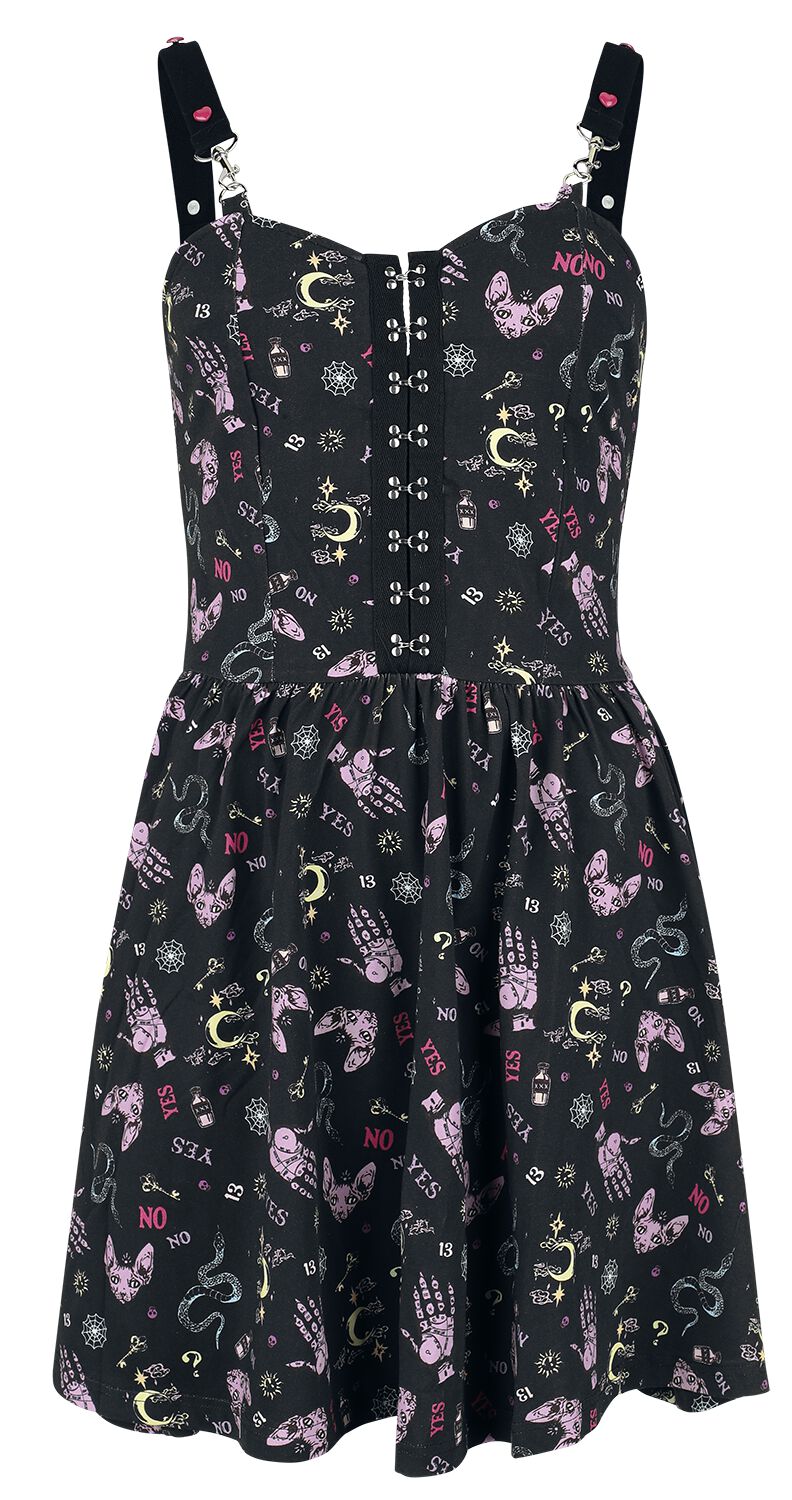 Jawbreaker Kurzes Kleid - Ditsy Ouija Printed Mini Dress - XS bis 4XL - für Damen - Größe M - multicolor