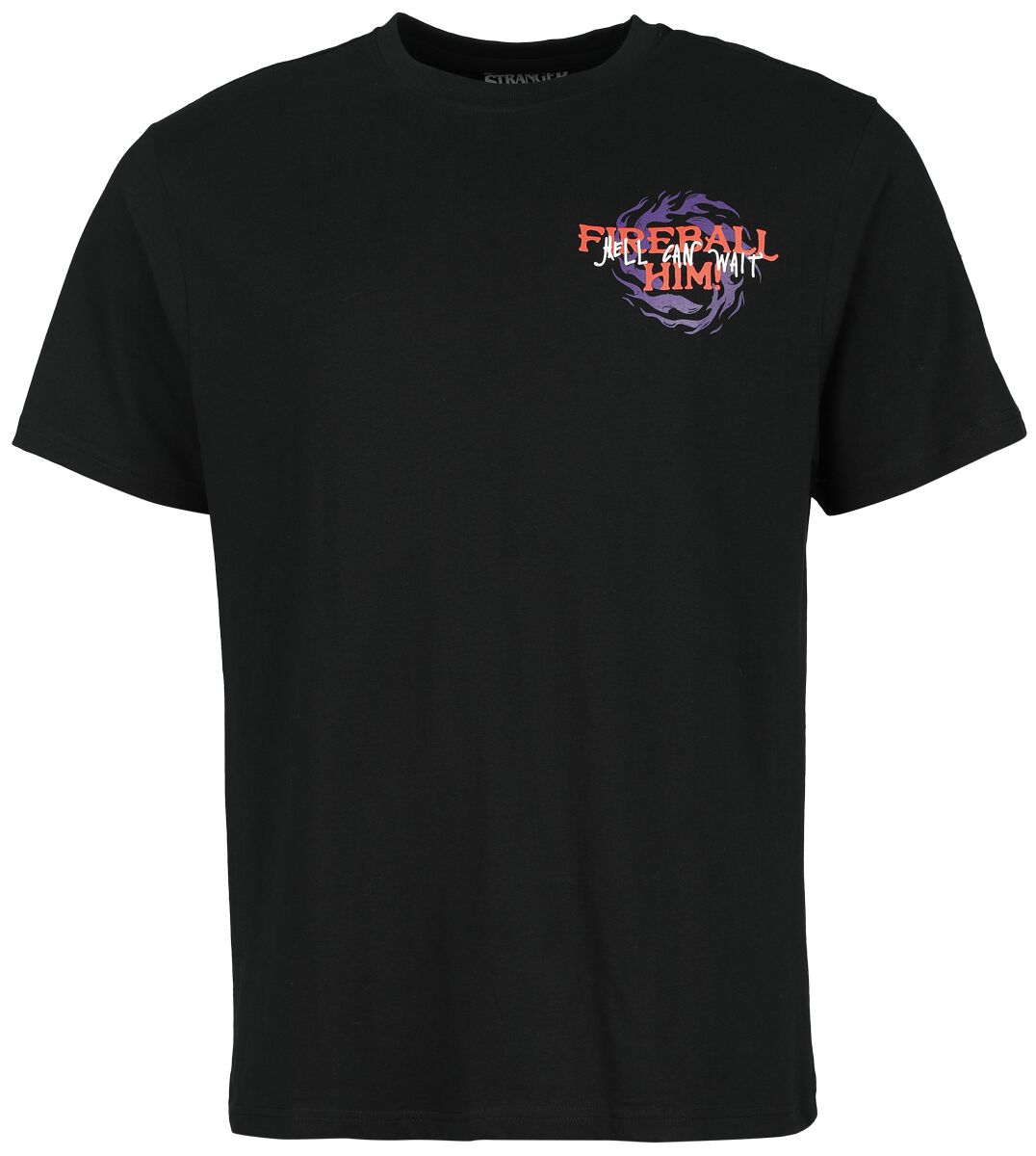 Stranger Things T-Shirt - Fireball Him - S bis L - für Männer - Größe L - schwarz  - Lizenzierter Fanartikel