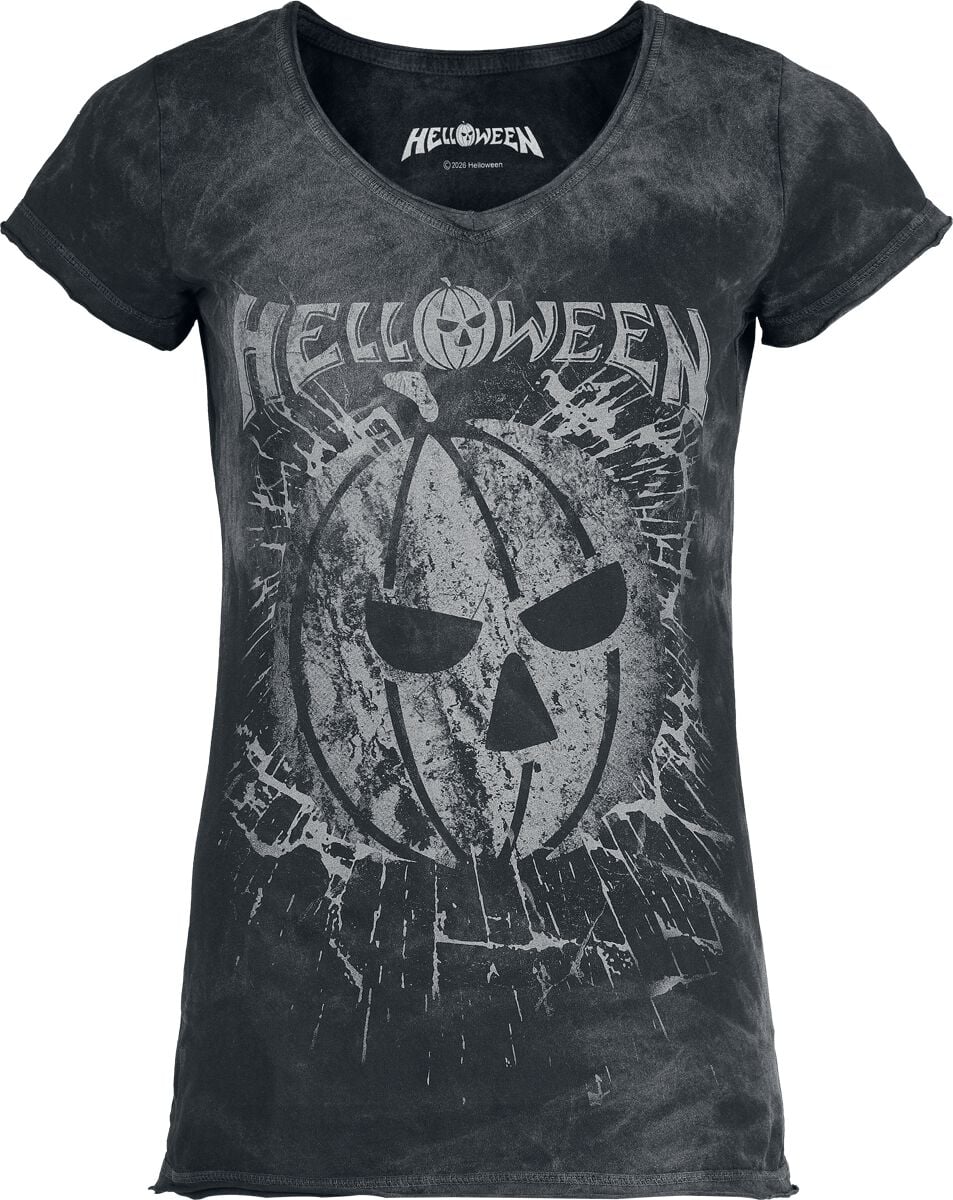 Helloween T-Shirt - Broken Pumkin - S bis 4XL - für Damen - Größe 3XL - schwarz  - EMP exklusives Merchandise!