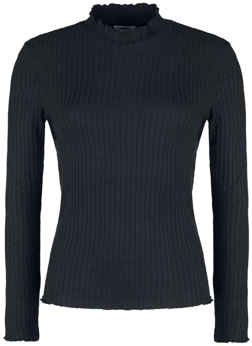 T-shirt manches longues de Noisy May - Haut Col Roulé Berry - XS à L - pour Femme - noir