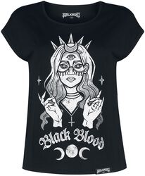 T-Shirt mit Königin und Mond