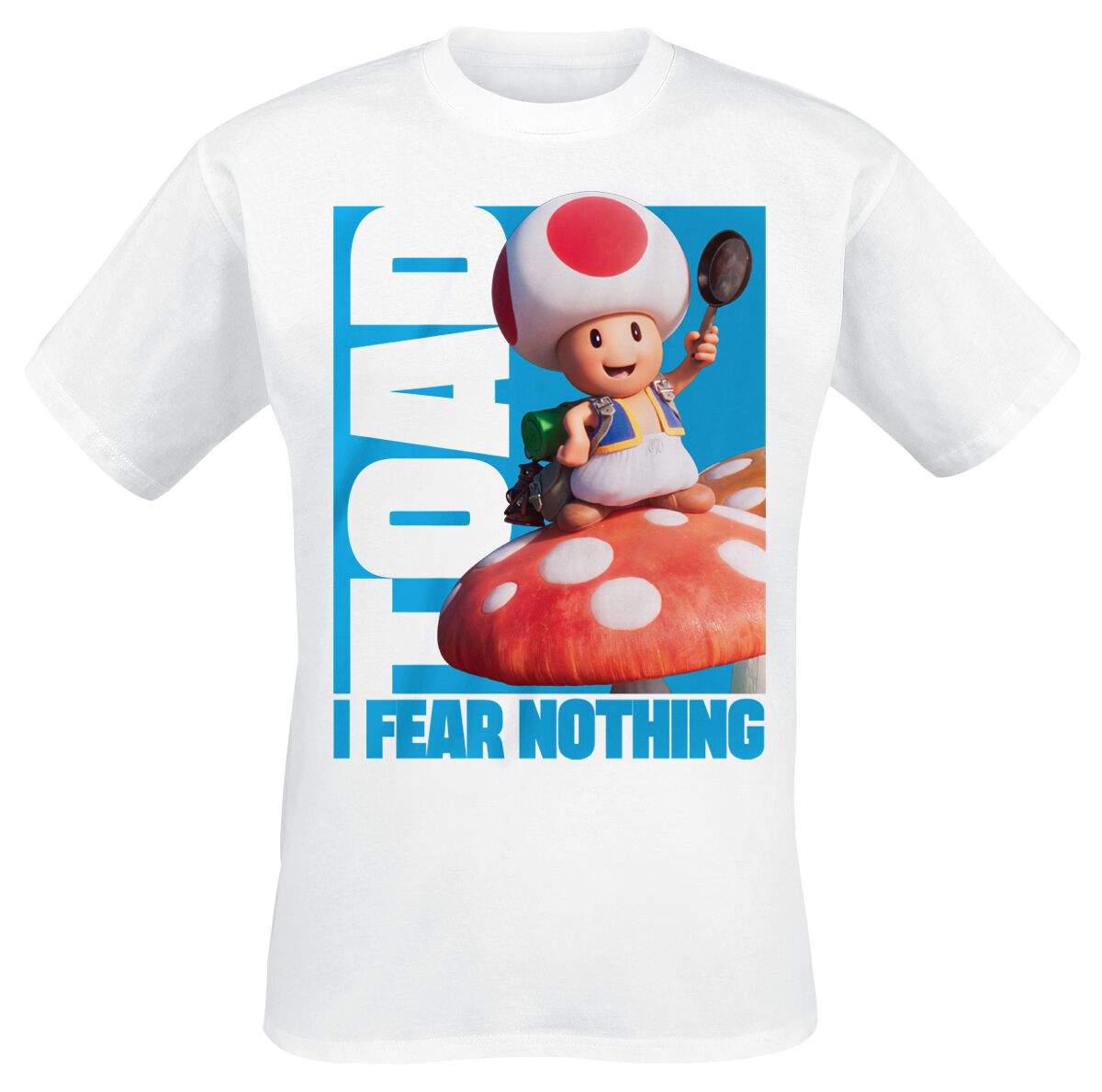 Toad Fear Nothing! T-Shirt weiß von Super Mario