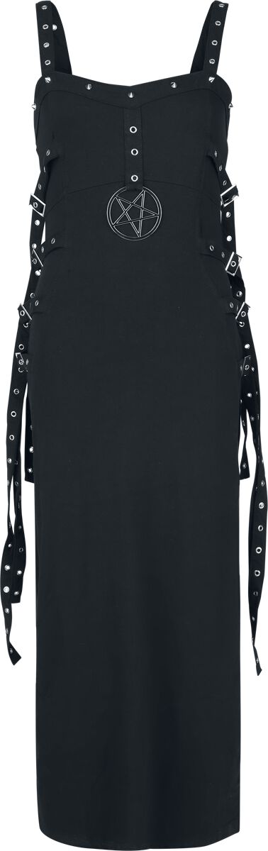 Gothic Kleid lang - Midnight Lament Maxi Dress - XS bis 4XL - für Damen - Größe L - schwarz - Frauen - female