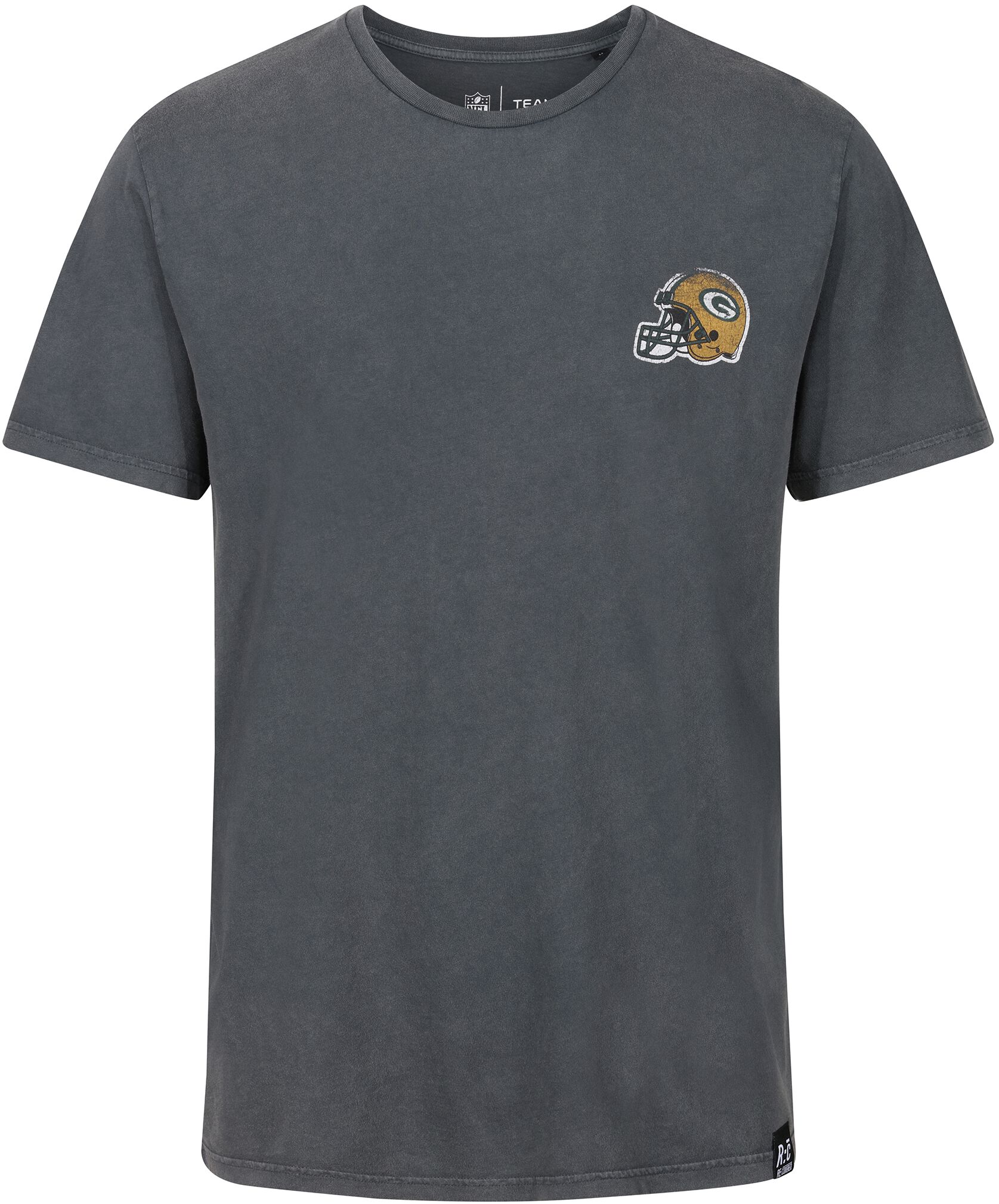 Recovered Clothing T-Shirt - NFL Packers College Black Washed - S bis XXL - für Männer - Größe S - multicolor