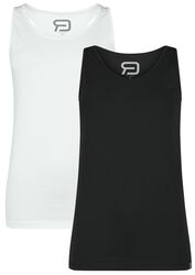 Double Pack Tank-Tops, RED by EMP, Top