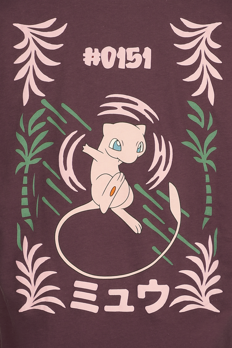 Thumbnail - Pokémon Mew T-Shirt bordeaux in S