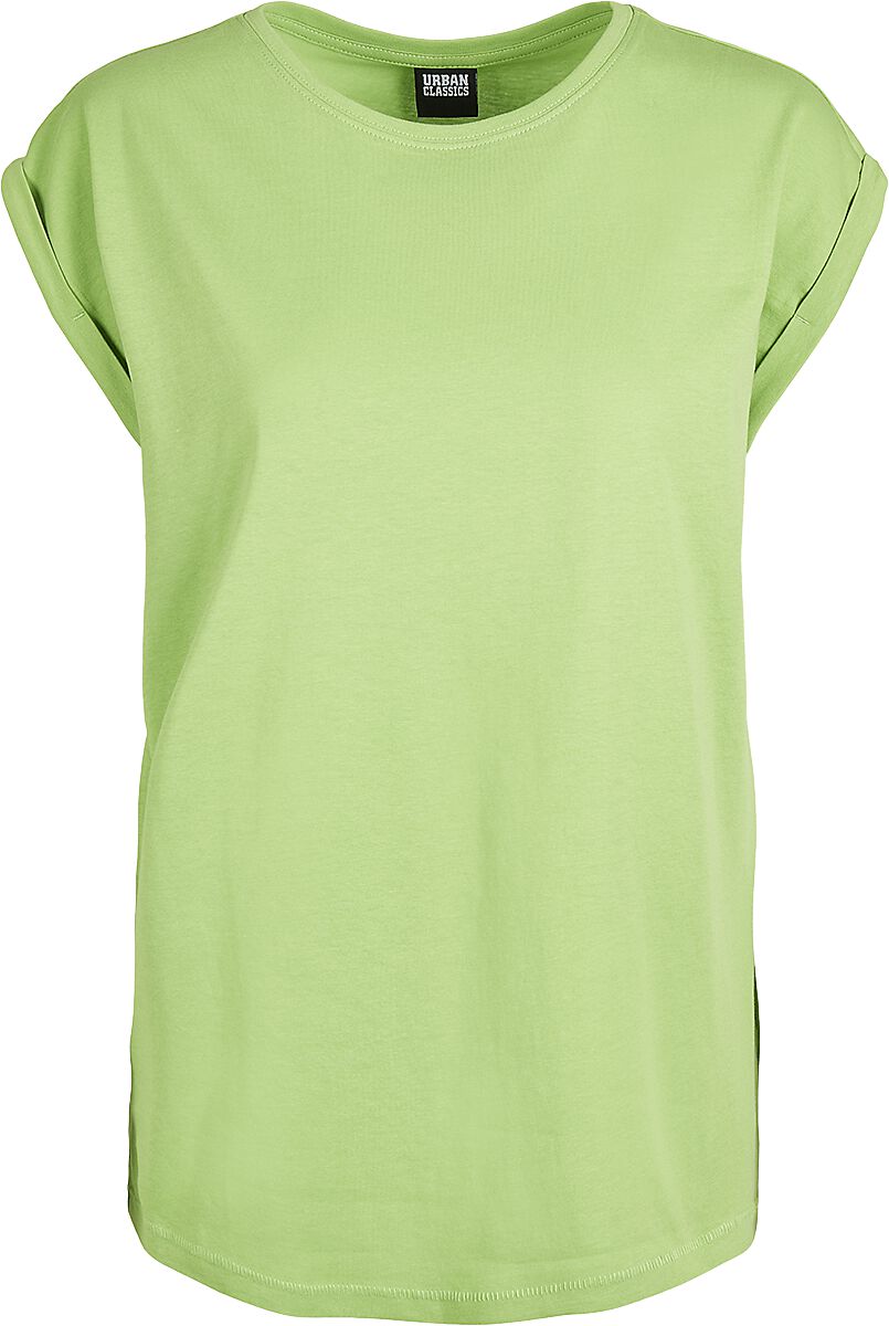 Image of Urban Classics Ladies Extended Shoulder Tee T-Shirt grün