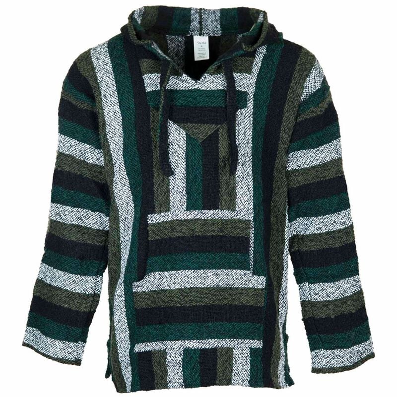 Kapuzenpullover - Baja Top - Minty - M bis 3XL - für Männer - Größe XL - schwarz/grün/grau - Männer - male