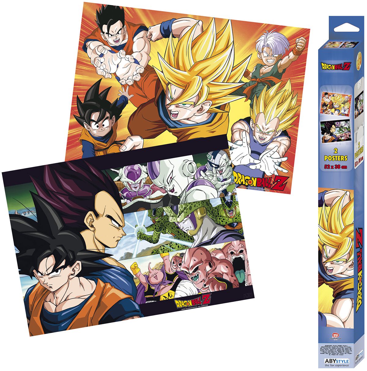 Image of Dragon Ball Z - Saiyans - Poster 2er Set Chibi Design Poster multicolor