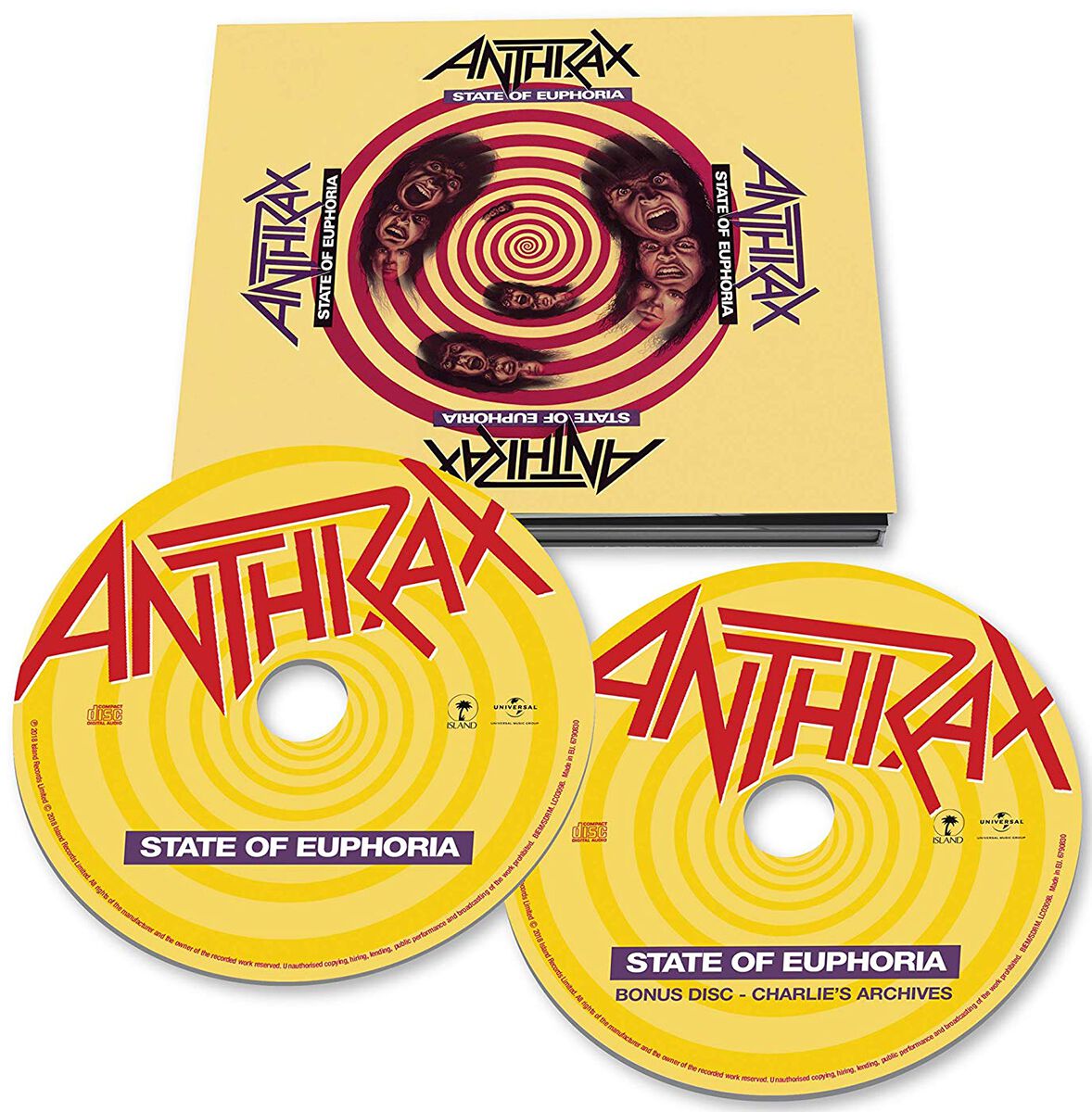 Levně Anthrax State of Euphoria 2-CD standard