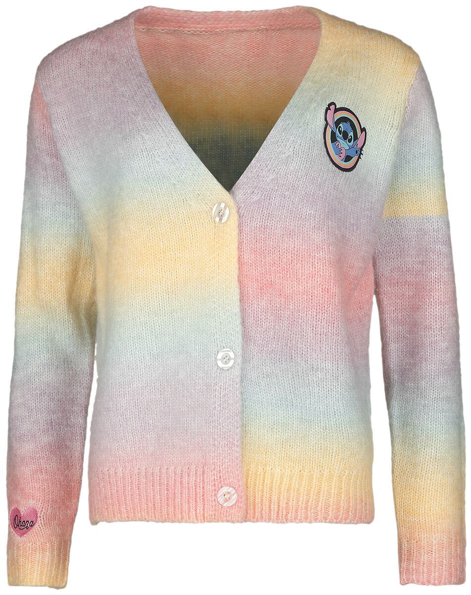 Lilo & Stitch - Disney Cardigan - Rainbow Stitch - S bis M - für Damen - Größe S - multicolor  - EMP exklusives Merchandise!