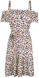 Flowers and Bees Off Shoulder Dress, Pussy Deluxe, Kurzes Kleid