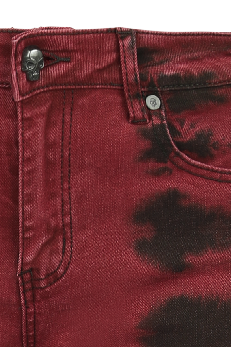 Thumbnail - Rock Rebel by EMP Megan Jeans schwarz rot in W32L34