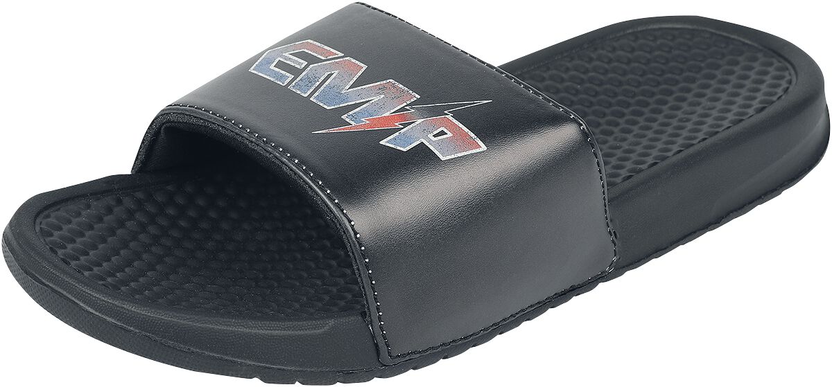 Image of Infradito Gothic di EMP Stage Collection - EMP sandals with lettering - EU37 a EU44 - Unisex - nero