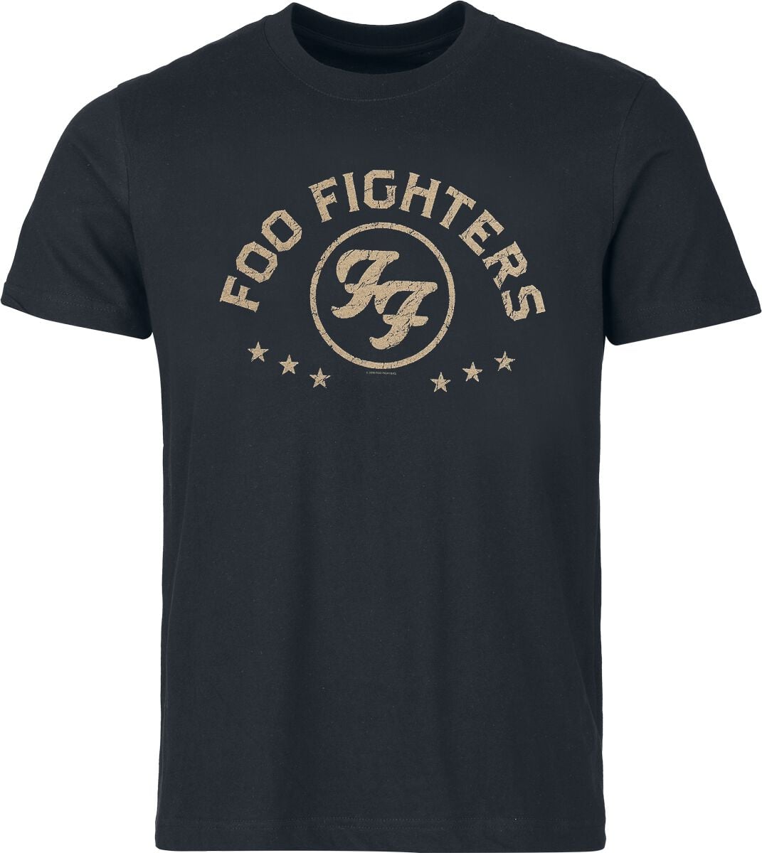 T-Shirt Manches courtes de Foo Fighters - Arched Star - S à 3XL - pour Homme - noir