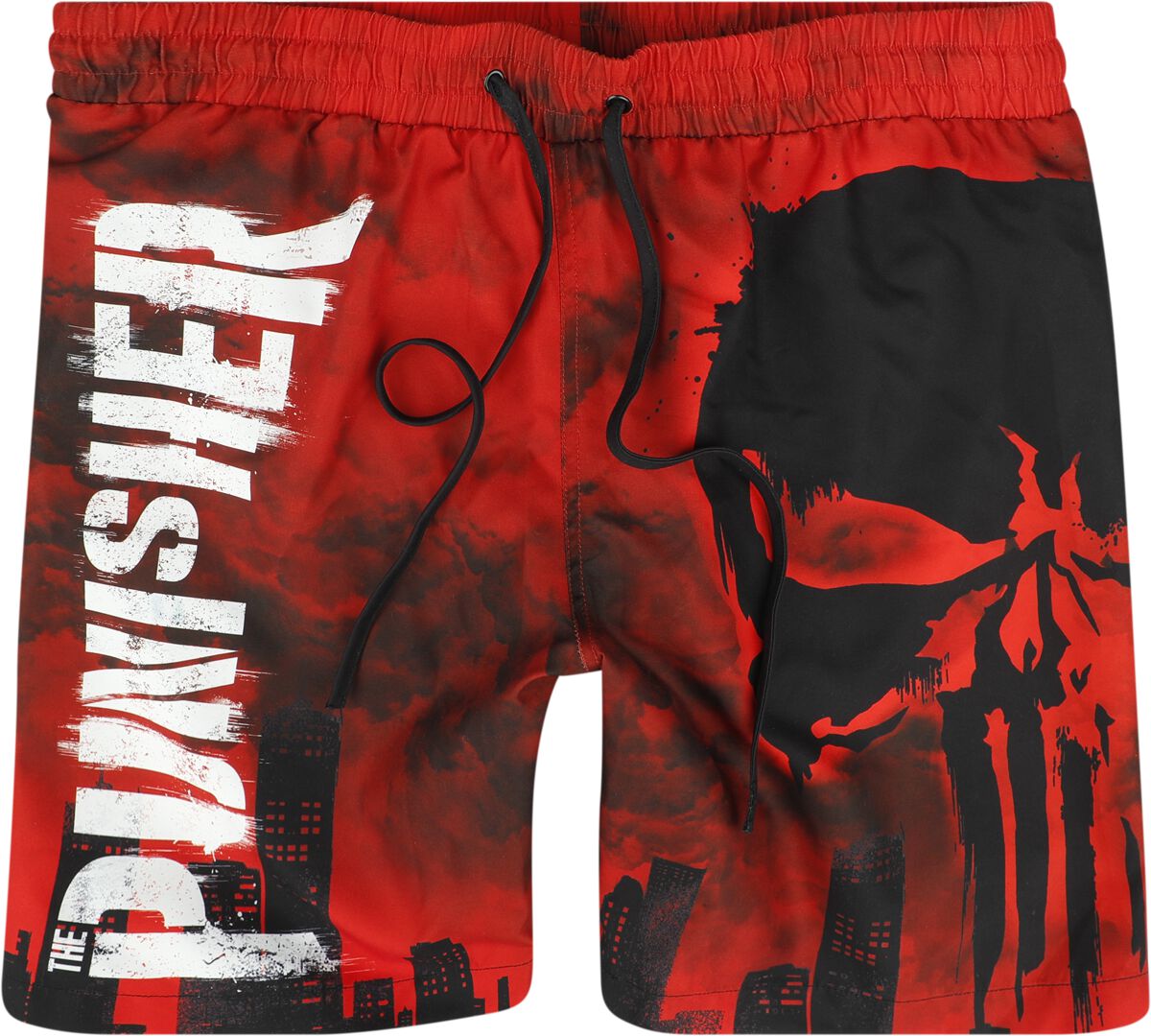 Image of Bermuda di The Punisher - Skull - Red Desaster - S a XXL - Uomo - multicolore