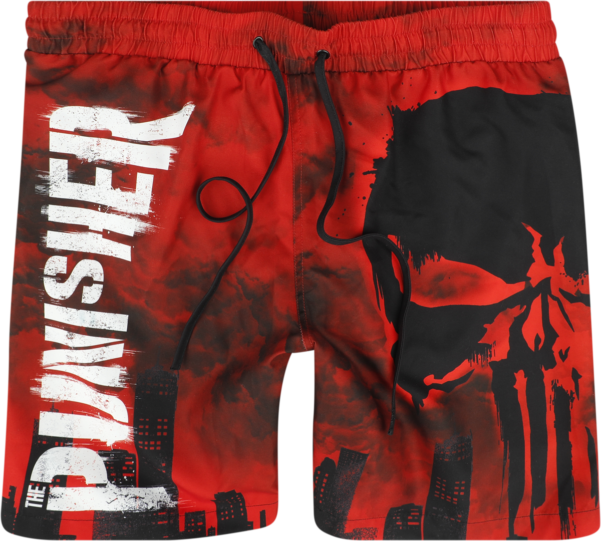 The Punisher - Skull - Red Desaster - Badeshort - multicolor - EMP Exklusiv!