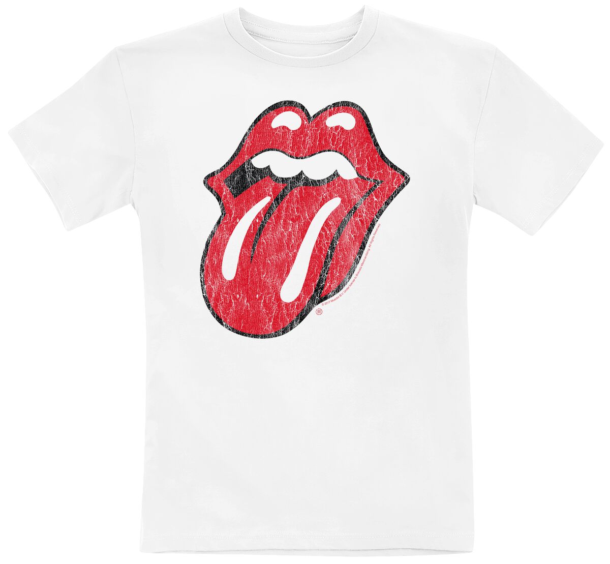 The Rolling Stones Metal-Kids - Tongue T-Shirt white