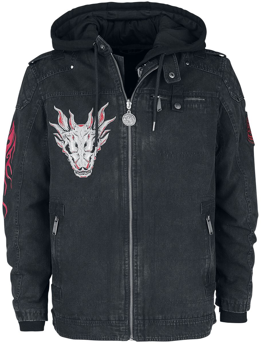 Game of Thrones House of the Dragon Winter Jacket anthracite