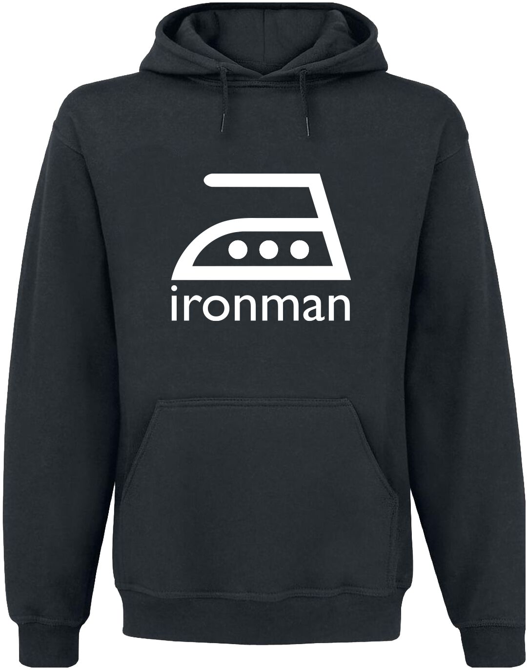 Sprüche Kapuzenpullover – Ironman – S bis XXL – für Männer – Größe XL – schwarz