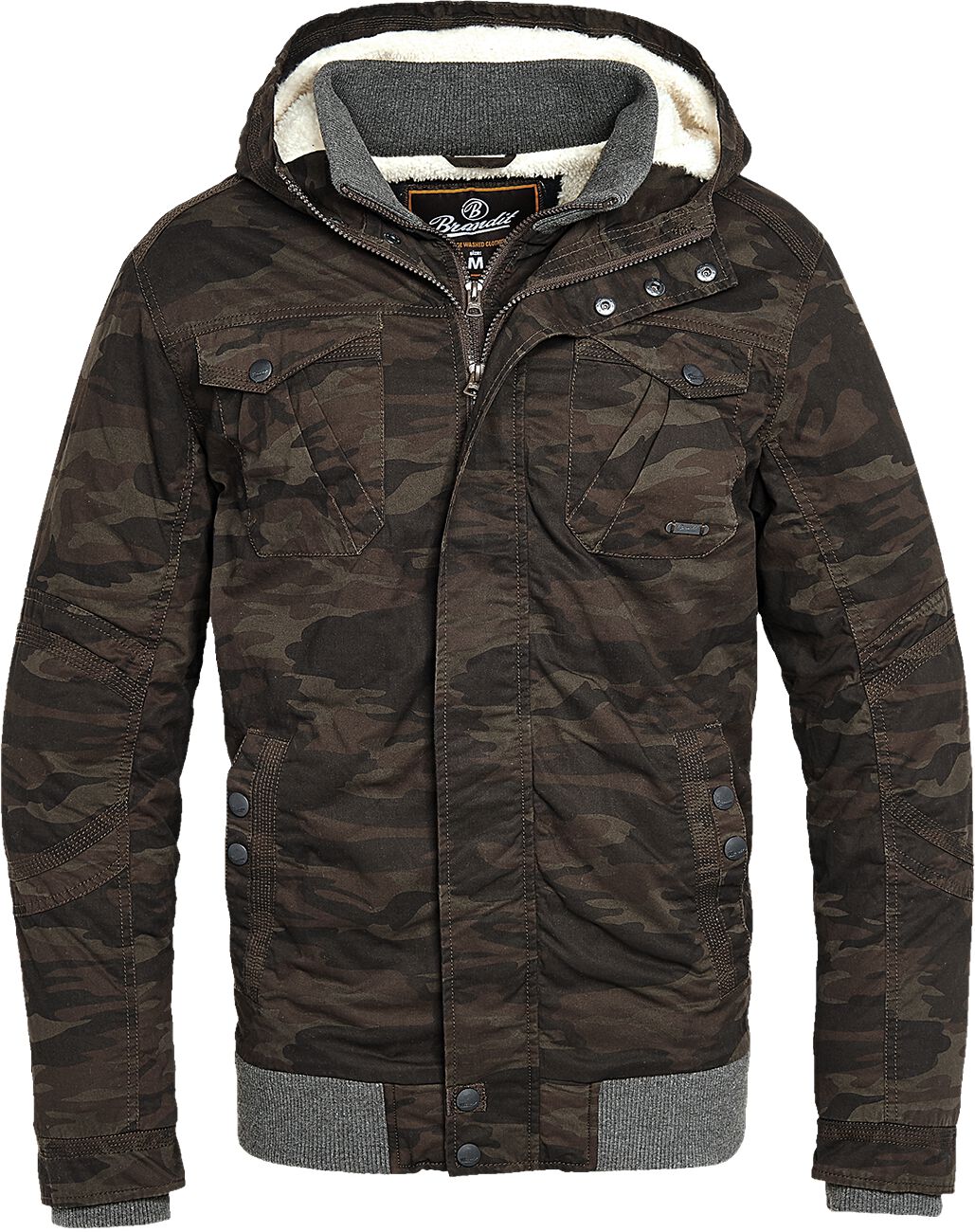 Brandit - Camouflage/Flecktarn Winterjacke - Parkmont Jacket - S bis 5XL - für Männer - Größe M - camouflage