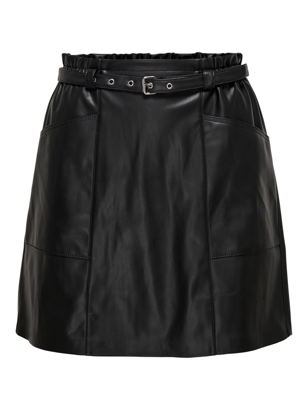 Kort kjol  av Only - ONLHEIDI FAUX LEATHER SKIRT NOOS OTW - Dam - svart